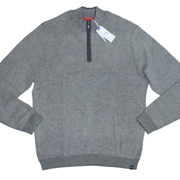 Southern Tide Other - Southern Tide 1/4 Zip Bailer Textured Knit Pullover Sweater NWT 2XL Dolphin Grey